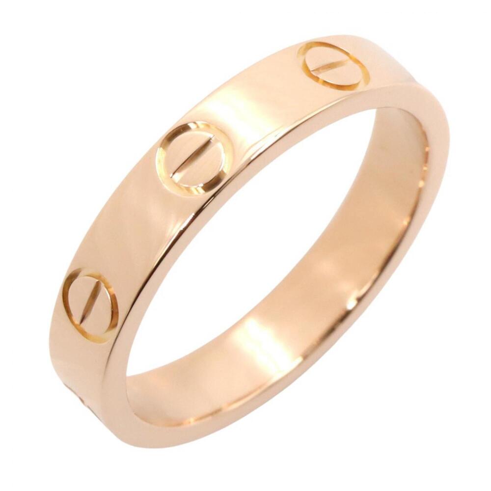 Cartier Mini Love Ring, 18K Pink Gold (PG), Women's Tone, B4085200